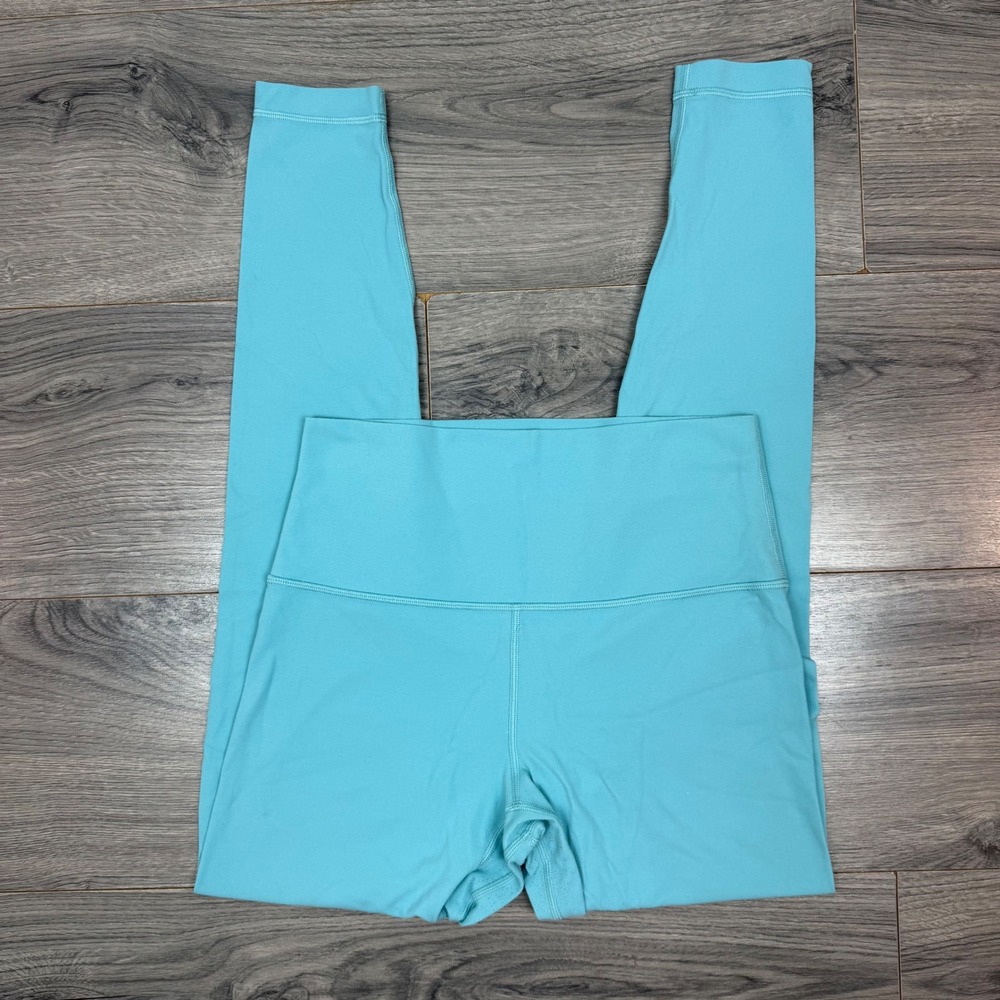 Lululemon Align High-Rise‎ Nulu Leggings Turquoise Blue Yoga Pants 28" Size 8